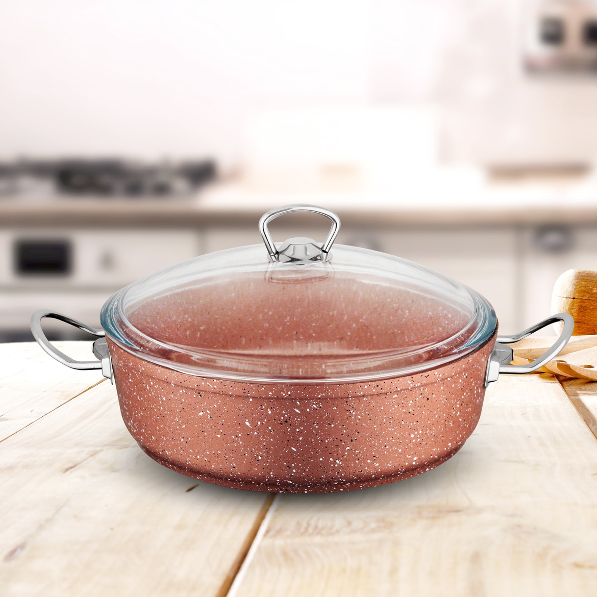 AMETİS 30 cm GRANİT TENCERE - TİRAMİSU